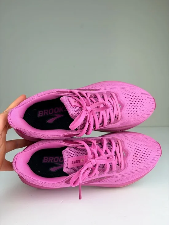 Brooks Ghost 17 Running Shoes Pink Gold Women’s Size 9 B - Picture 12 of 13